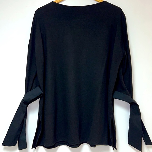 💥TOPS SALE💥 LAFAYETTE 148 NEW YORK BLOUSE IN BLACK - Picture 4 of 6